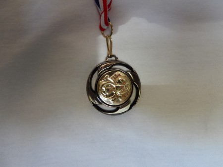 Notre récompense ! La médaille de "communication, marketing/sponsoring" ! Merci à tous nos sponsors !